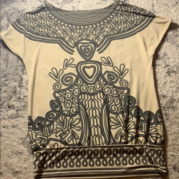 Rampage abstract cream and black blouse - Picture 8 of 8